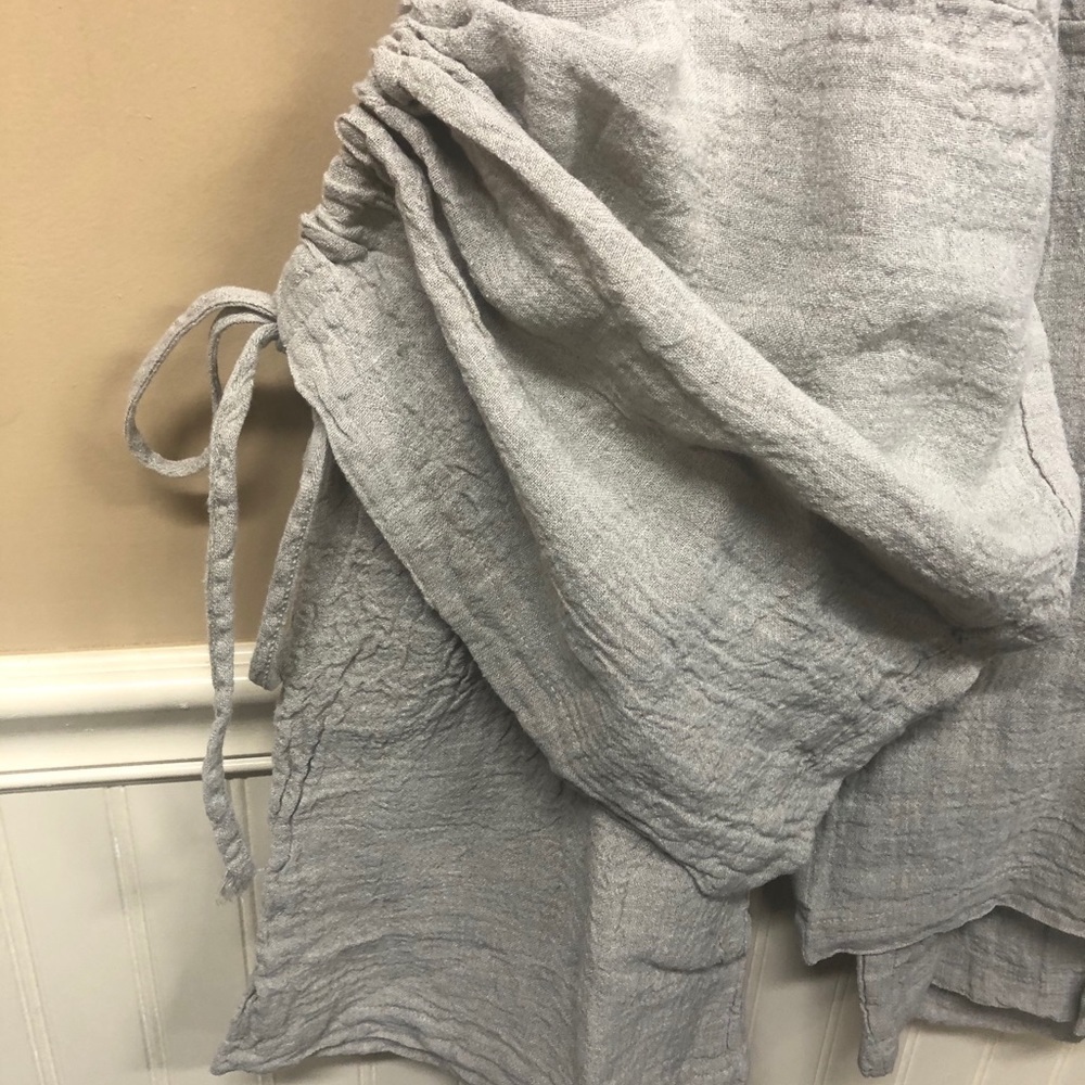 LUUKAA Crinkle Linen Double Layer Lagenloo… - Picture 3 of 6